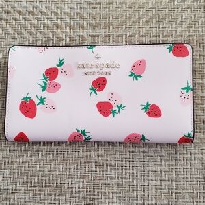Kate spade strawberry fruit wallet